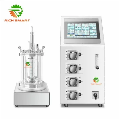 Vaso de biorreactor de vidrio